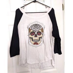 Torrid Skull Raglan Shirt